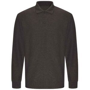 PRORTX Mens Long-Sleeved Polo Shirt / Charcoal